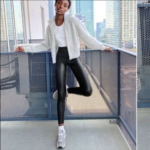 Wilfred Free Faux Leather leggings XS Black Daria